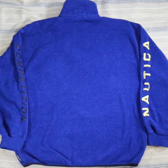 VTG NAUTICA Competition Blue Fleece Pullover Sz XXL Men - Picture 4 of 8